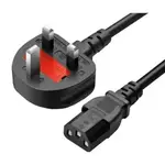 UK BS1363 PLUG TO IEC320 C15 POWER CABLE KETTLE LEAD WITH F