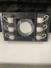 Domino-6 Set Of 12 Coffee Cups And Saucers