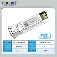 在飛比找露天拍賣優惠-台灣現貨 10G LC 光纖模組 多模 雙纖 SFP+ 萬兆