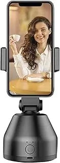 360° Object Tracking Holder Auto Face Object Tracking Release Your Hands Wirel BT C ection nt Camera AI Composition for All Phones(Black) Black Battery Type