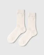 [Belle & Bloom] Go For It Classic Ribbed Socks - White One Size