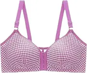 [Generic] Sports Bra with Non Removable Pads Women's Comfortable and Sexy Gathering Front Buckle Without Steel Ring Large Collection Side Breast Thin Bra Bush up Bra