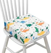 Booster Seat for Dining Table Toddler Booster Seat Soft Waterproof and Washable Portable High Chair Cushion for Baby & Toddler Seat Dining Chair with 2 Adjustable Safe Belt Buckle