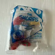 2011 McDonalds Happy Meal Smurfs #1 Papa Smurf with Telescope