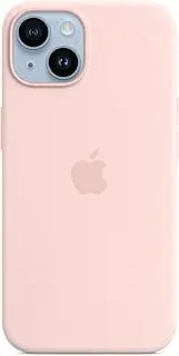 [Apple] iPhone 14 Silicone Case with MagSafe — Chalk Pink ​​​​​​​