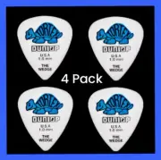 Dunlop Tortex Wedge Guitar Picks 4 Pack Blue 1.0mm