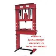 SHOP PRESS 30 ton “H” frame Part No.: PRESS30T Code 1