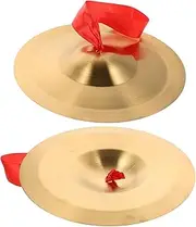 Abaodam Educational Boys and Girls Alloy Cymbals Mini Gong Gong Cymbals Mini Band Instruments Instrument for Musical Development