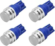 Ruiandsion 4pcs T10 168 194 175 161 COB Blue Led Indicator Dash Light Bulb DC12V