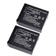 2Pack x 1000mAh CGA-S007 Battery For Panasonic Lumix DMC-TZ15GK DMC-TZ5 DMC-TZ50