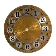 7 inch Diameter Aluminium Wall Clock Dial Face, Arabic Numeral Clock Dial Face