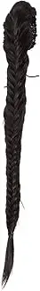 NIYANGLE Long Braided Wigs Ponytail Extension for Women Synthetic Hair Curly Hair Ponytail for Festivals Special Occasions Easy Application Natural Feel