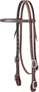 Weaver Leather Working Cowboy Solid Brass Browband Headstall