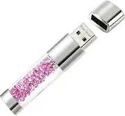 Lovely Diamond USB 2.0 Flash Drive 16GB Data Storage Memory Stick USB Stick Pendrive Gift (32GB, Purple)