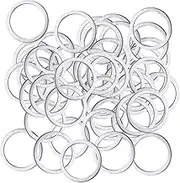 Generic 50Pcs Saw Blade Bushing Set Reducing Rings Carving Disc Spacer Metal Conversion Gasket Adapter Ring Bore Bushes for Grinding Accessories, 22.2mm to 20mm
