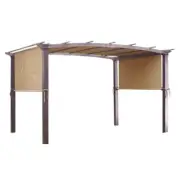 Pergola Canopy Replacement Cover Outdoor Yard Patio Tan 200g UV30+ 17x6.5Ft