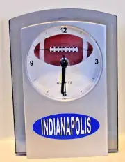 Indianapolis Colts Quartz Analog Alarm Clock Desk or Bedroom NOS