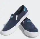 adidas Shmoofoil SLIP ON SIZE 10.5 Collegiate Navy / Shadow Navy / Cloud White