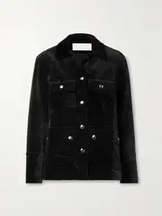 [Proenza Schouler White Label] Proenza Schouler White Label - Stella Velvet Jacket - Black - US10 US 10 Black