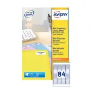 Avery Laser Mini Labels 84 Per Sheet White Pack of 8400 L7656-100