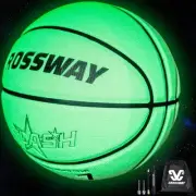 Luminous Glow Basketball – Glow-in-The-Dark, Outdoor Indoor, PU Leather, Size...