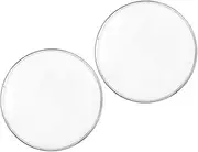 CORHAD Drum Practice Pad Drum Skin Set 2 Pcs Replacement for Drum Set White Polyester Film Easy to Install