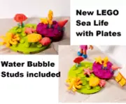New LEGO Sea Creatures Clams SEAHORSE Octopus Star Fish Conch Shell Fish Ocean