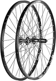 MirOdo 26/27.5/29" Mountain Bike Wheelset 32H Aluminum Alloy Rims Front 2 Rear 4 Bearing Boost Thru Axle 110/148mm Disc Brake Wheelset for 8-9-10-11 Speed HG Cassette