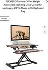 FLEXISPOT 28" Height Adjustable Home Office Desk Converter Computer Desk Riser