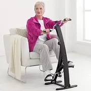 Pedal Exercise Bike Arm Leg Cycling Dual Cycle Bike Gymnastics Passive Exercise Fitness Rehabilitation Exerciser Bike Training Bicycle, Adjustable Hight