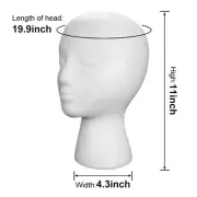 Female Wig Head Display Male Foam Manikin Head Display Stand for Wig Jewelry Hat