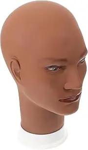 WRITWAA Wig Stand Mannequin Head for Wigs Hats Caps Display Male Model Realistic Shape Smooth Surface for Styling Practice Storage for Home or Salon Use
