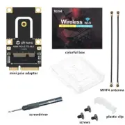 Intel AX210 AX200 BCM94360NG M.2 to Mini PCI-E Wireless Adapter Converter Card