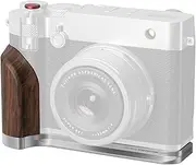 SmallRig Wooden Handgrip for for FUJIFILM GFX100RF, L-Shape Mount Plate with Dual-Sided Grip (Front & Rear), Built-in Quick Release Plate for Arca, Shutter Button, Weight 0.15lb/70g, Silver - 5265
