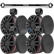 4x DS18 NXL-X8PRO 8" Black Tower Speakers + Mounting Tube for JEEP JK Wrangler