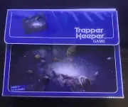 New Trapper Keeper Blue Space Collecting Game Retro 90’s 80’s Folder Binder