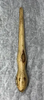 Handmade Spalted Wood Magic Wand Wizard Witch 8 3/8" NEW
