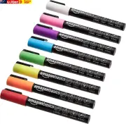 Bullet/Chisel Reversible Tip Chalk Markers, Bright Colors, Fine Point