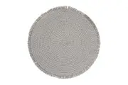Salt & Pepper Piper 38cm Round Placemat Dining Table Protector Place Mat Pad WHT