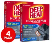 2 x 2pk Deep Heat Odourless Heat Patches