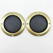 2" Speaker Cover Grill For Car Audio DJ PA Speaker Golden ABS Frame Metal Mesh