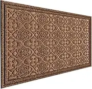 Outdoor Door Mat for Front Door 36 x 24 inch Welcome Mat Debris Mud Trapper Outside Rubber Floor Mat Rug Large Extra Thick Textured Outdoor Mat for Entryway Frontgate Waterproof Non Slip Outdoor Brown