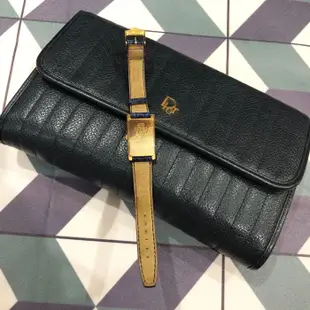 chunyan 春艷二手精品正品Gucci vintage 18K金稀有藍色系石英錶絕版品奢華優雅復古風格古董錶不議價