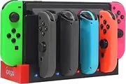 Joycon Charger Designed for Nintendo Switch/Switch OLED,Fastsnail Switch Controller Charger Holder with Charging Indicator, Switch Accessories for Joy con Charging Dock Station with USB Port
