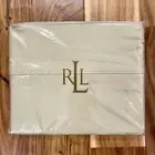 Ralph Lauren Twin Flat Sheet Classic British Taupe SUPIMA 350 Thread Count NEW