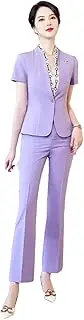 [Generic] Women Short Sets Thin Professional Blazer and Pants Office Ladies Work Wear