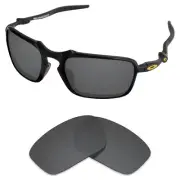 EYAR Polarized Replacement Lens for-Oakley Badman OO6020 Carbon Black (PRM)