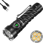 TS26S Rechargeable Bright Flashlight - 3100 High Lumens Flashlight,4Pcs High CRI