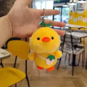 Fashion Plush Keychain Cute Duck Doll Soft Stuffed Keyring Bag Pendant Charms CR