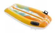 Joy Rider Childrens Boogie Surfboard Inflatable Yellow Body Board Swim Pool Toy